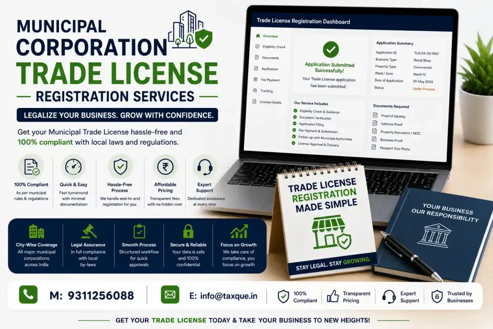 Trade License Registration — TaxQue Statutory Services